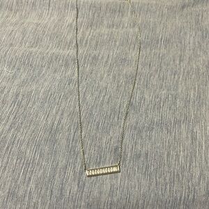 Silver bar necklace